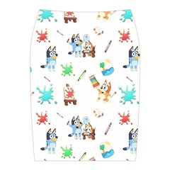 Bluey, Bluey merch, Bluey pattern, Bluey Bluey, bingo, Bluey design, bluey dog Midi Wrap Pencil Skirt from ArtsNow.com Back