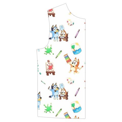 Bluey, Bluey merch, Bluey pattern, Bluey Bluey, bingo, Bluey design, bluey dog Kid s Button Up Puffer Vest from ArtsNow.com Front Right