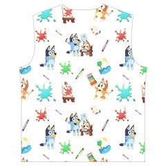 Bluey, Bluey merch, Bluey pattern, Bluey Bluey, bingo, Bluey design, bluey dog Men s High Neck Button Up Puffer Vest from ArtsNow.com Back