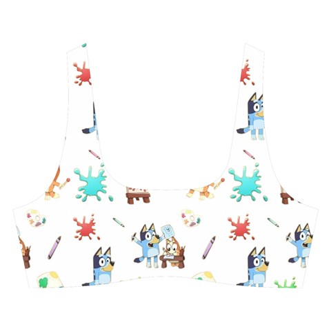 Bluey, Bluey merch, Bluey pattern, Bluey Bluey, bingo, Bluey design, bluey dog Cross Back Hipster Bikini Set from ArtsNow.com Front