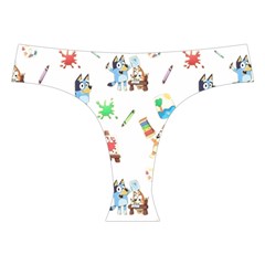 Bluey, Bluey merch, Bluey pattern, Bluey Bluey, bingo, Bluey design, bluey dog Cross Back Hipster Bikini Set from ArtsNow.com Front Under