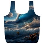 Ocean Sea Waves Full Print Recycle Bag (XXXL)