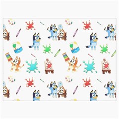 Bluey, Bluey merch, Bluey pattern, Bluey Bluey, bingo, Bluey design, bluey dog Roll Up Canvas Pencil Holder (L) from ArtsNow.com Front