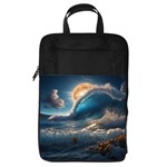 Ocean Sea Waves Foldable Shoe Storage Bag