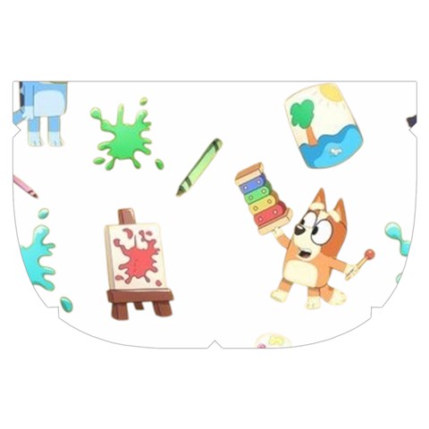 Bluey, Bluey merch, Bluey pattern, Bluey Bluey, bingo, Bluey design, bluey dog Make Up Case (Small) from ArtsNow.com Side Right