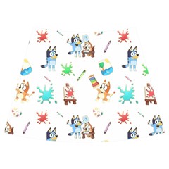 Bluey, Bluey merch, Bluey pattern, Bluey Bluey, bingo, Bluey design, bluey dog Knee Front Skirt