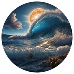 Ocean Sea Waves Round Trivet