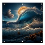 Ocean Sea Waves Banner and Sign 4  x 4 