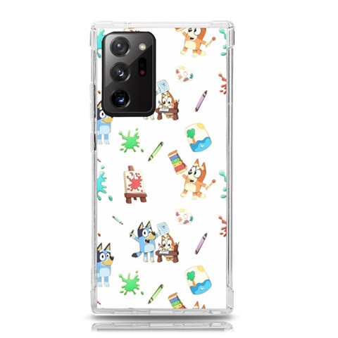 Bluey, Bluey merch, Bluey pattern, Bluey Bluey, bingo, Bluey design, bluey dog Samsung Galaxy Note 20 Ultra TPU UV Case from ArtsNow.com Front