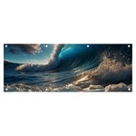 Ocean Sea Waves Banner and Sign 8  x 3 
