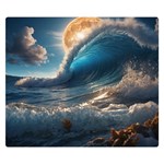 Ocean Sea Waves 50  x 40  Premium Plush Fleece Blanket (Small)