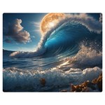Ocean Sea Waves 60  x 50  Premium Plush Fleece Blanket (Medium)