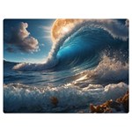 Ocean Sea Waves 40  x 30  Premium Plush Fleece Blanket (Extra Small)