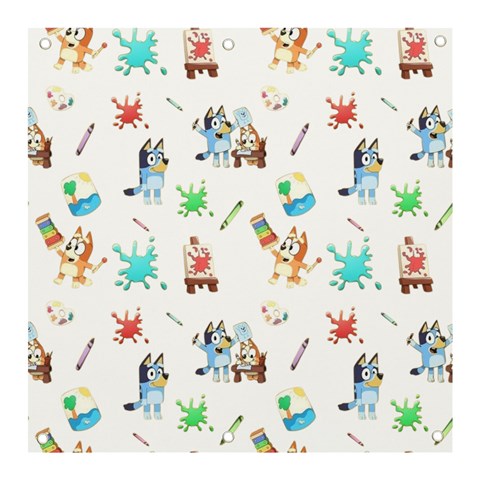 Bluey, Bluey merch, Bluey pattern, Bluey Bluey, bingo, Bluey design, bluey dog Banner and Sign 3  x 3  from ArtsNow.com Front