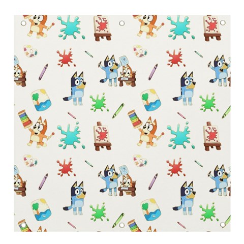 Bluey, Bluey merch, Bluey pattern, Bluey Bluey, bingo, Bluey design, bluey dog Banner and Sign 4  x 4  from ArtsNow.com Front