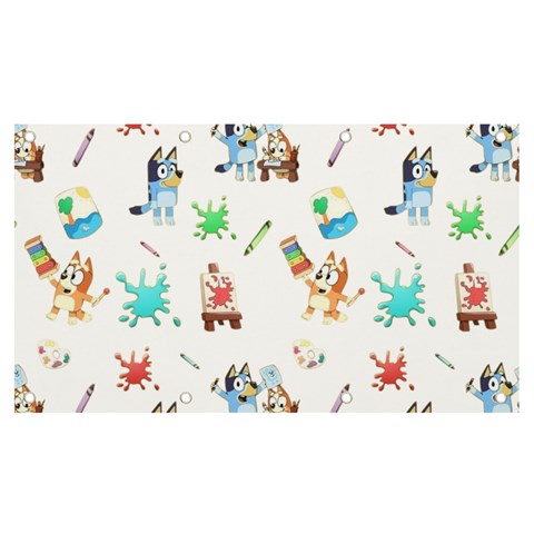 Bluey, Bluey merch, Bluey pattern, Bluey Bluey, bingo, Bluey design, bluey dog Banner and Sign 7  x 4  from ArtsNow.com Front