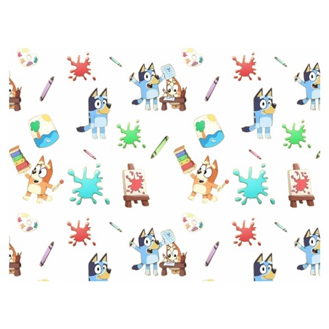 Bluey, Bluey merch, Bluey pattern, Bluey Bluey, bingo, Bluey design, bluey dog 40  x 30  Premium Plush Fleece Blanket (Extra Small) from ArtsNow.com 40 x30  Blanket Front