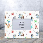 Bluey, Bluey merch, Bluey pattern, Bluey Bluey, bingo, Bluey design, bluey dog White Tabletop Photo Frame 4 x6 Bluey, Bluey merch, Bluey pattern, Bluey Bluey, bingo, Bluey design, bluey dog White Tabletop Photo Frame 4 x6