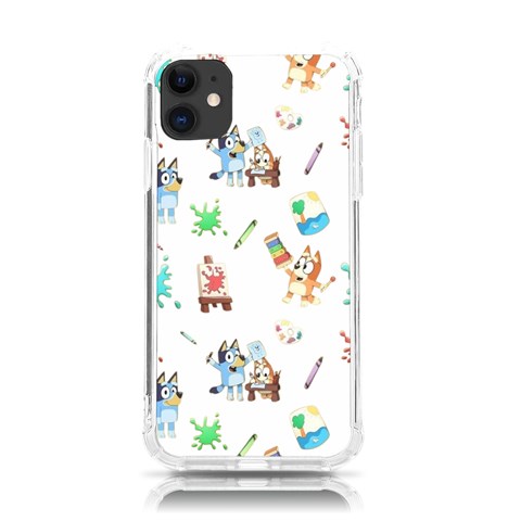 Bluey, Bluey merch, Bluey pattern, Bluey Bluey, bingo, Bluey design, bluey dog iPhone 11 TPU UV Print Case from ArtsNow.com Front