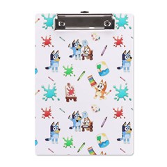 Bluey, Bluey merch, Bluey pattern, Bluey Bluey, bingo, Bluey design, bluey dog A5 Acrylic Clipboard from ArtsNow.com Front