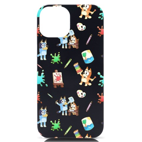 Bluey, Bluey merch, Bluey pattern, Bluey Bluey, bingo, Bluey design, bluey dog iPhone 14 Black UV Print PC Hardshell Case from ArtsNow.com Front