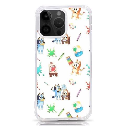 Bluey, Bluey merch, Bluey pattern, Bluey Bluey, bingo, Bluey design, bluey dog iPhone 14 Pro Max TPU UV Print Case from ArtsNow.com Front