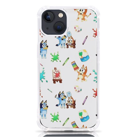 Bluey, Bluey merch, Bluey pattern, Bluey Bluey, bingo, Bluey design, bluey dog iPhone 13 TPU UV Print Case from ArtsNow.com Front