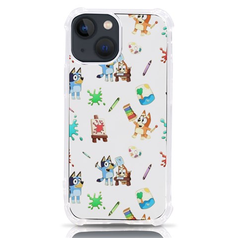 Bluey, Bluey merch, Bluey pattern, Bluey Bluey, bingo, Bluey design, bluey dog iPhone 13 mini TPU UV Print Case from ArtsNow.com Front