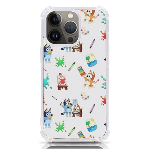 Bluey, Bluey merch, Bluey pattern, Bluey Bluey, bingo, Bluey design, bluey dog iPhone 13 Pro TPU UV Print Case from ArtsNow.com Front