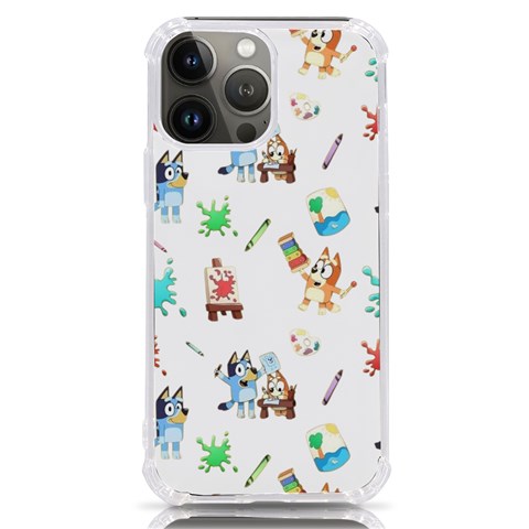 Bluey, Bluey merch, Bluey pattern, Bluey Bluey, bingo, Bluey design, bluey dog iPhone 13 Pro Max TPU UV Print Case from ArtsNow.com Front