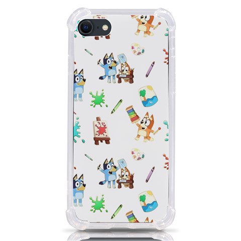 Bluey, Bluey merch, Bluey pattern, Bluey Bluey, bingo, Bluey design, bluey dog iPhone SE from ArtsNow.com Front