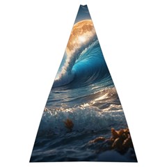 Ocean Sea Waves Automatic Folding Umbrella with Case (Large) from ArtsNow.com 13.71 x19.92  Umbrella - 4