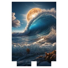 Ocean Sea Waves Automatic Folding Umbrella with Case (Medium) from ArtsNow.com Case