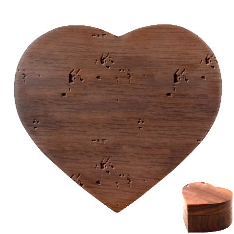 Bluey, Bluey merch, Bluey pattern, Bluey Bluey, bingo, Bluey design, bluey dog Heart Wood Jewelry Box from ArtsNow.com Front