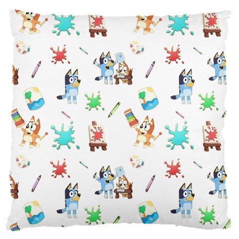 Bluey, Bluey merch, Bluey pattern, Bluey Bluey, bingo, Bluey design, bluey dog 16  Baby Flannel Cushion Case (Two Sides) from ArtsNow.com Front