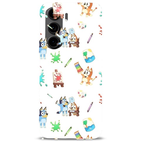Bluey, Bluey merch, Bluey pattern, Bluey Bluey, bingo, Bluey design, bluey dog Samsung Galaxy S24 Plus 6.7 Inch Black TPU UV Case from ArtsNow.com Front
