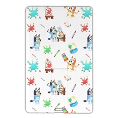Bluey, Bluey merch, Bluey pattern, Bluey Bluey, bingo, Bluey design, bluey dog Name Card Style USB Flash Drive from ArtsNow.com Front
