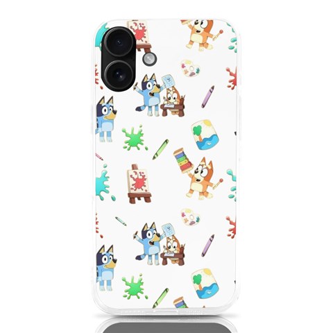 Bluey, Bluey merch, Bluey pattern, Bluey Bluey, bingo, Bluey design, bluey dog iPhone 16 Plus TPU UV Print Case from ArtsNow.com Front