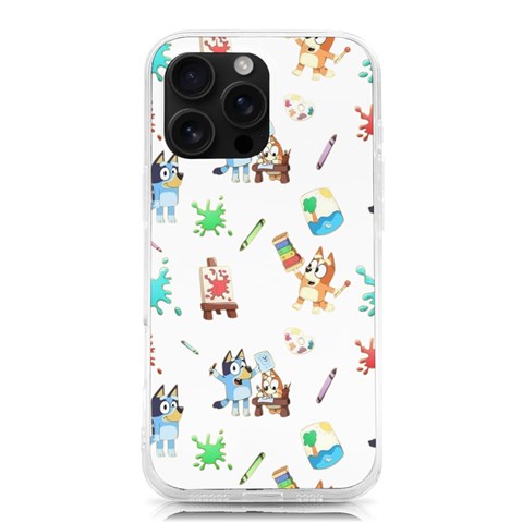 Bluey, Bluey merch, Bluey pattern, Bluey Bluey, bingo, Bluey design, bluey dog iPhone 16 Pro Max TPU UV Print Case from ArtsNow.com Front
