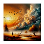 Nature Storm Painting Tile Coaster