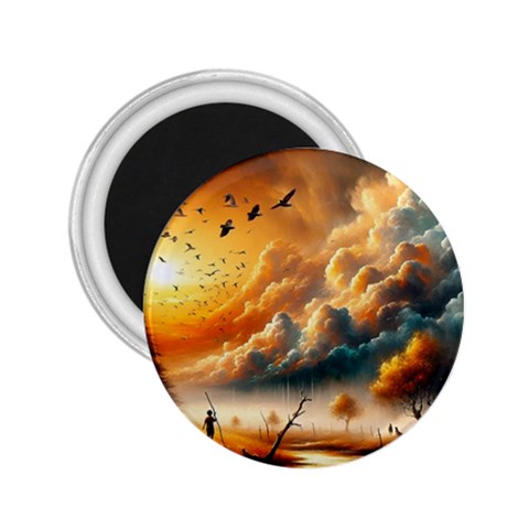Nature Storm Painting 2.25  Magnets from ArtsNow.com Front