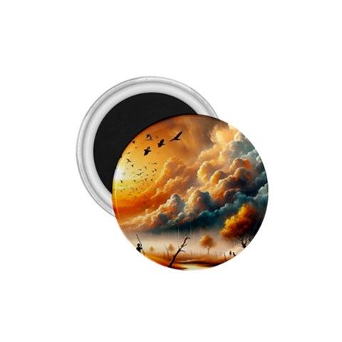 Nature Storm Painting 1.75  Magnets from ArtsNow.com Front