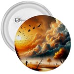 Nature Storm Painting 3  Buttons