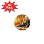 Nature Storm Painting 1  Mini Magnet (10 pack) 