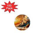 Nature Storm Painting 1  Mini Magnets (100 pack) 