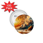 Nature Storm Painting 1.75  Buttons (100 pack) 