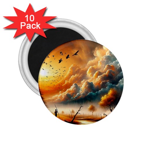 Nature Storm Painting 2.25  Magnets (10 pack)  from ArtsNow.com Front