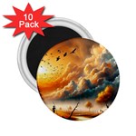 Nature Storm Painting 2.25  Magnets (10 pack) 
