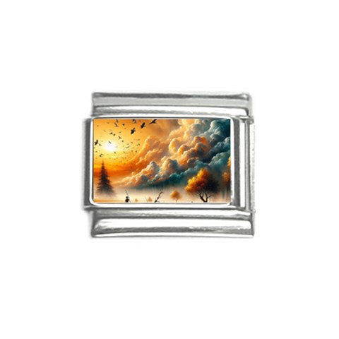 Nature Storm Painting Italian Charm (9mm) from ArtsNow.com Front