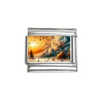 Nature Storm Painting Italian Charm (9mm)